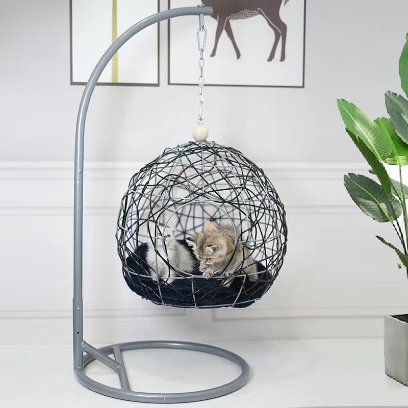 Cats Nest Cats Hammock Suspended Pet Cradle Warm In Winter Four Seasons Universal Hand Woven Rattan Basket Nest