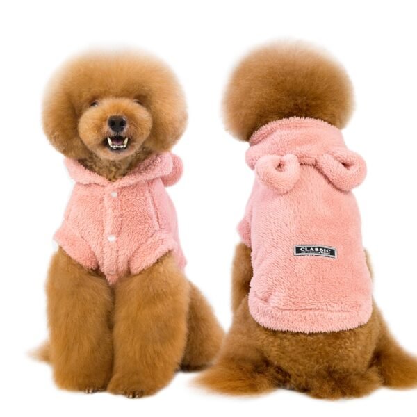 Warm Cat Clothes Winter Pet Puppy Kitten Coat Jacket For Small Medium Dogs Cats Chihuahua Yorkshire Clothing Costume Pink S-2XL - Image 2