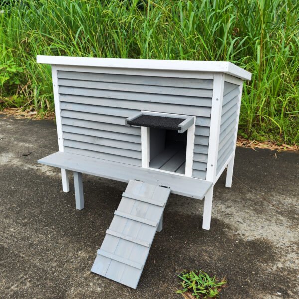 Outdoor Breathable Cat House for Outside Cats,Cat Shelter for Feral Cats with Escape Door,Porch Deck - Image 12