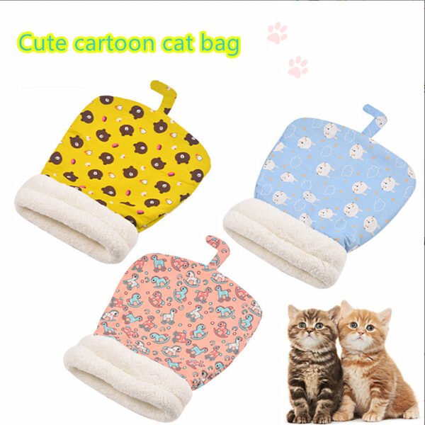 Warm Cat Sleeping Bag Soft Cat Bed Comfortable Tunnel Cat Nest Closed Pet House for Cats Lovely Cat Nest 2.5-7kg Cat Accessories - Image 4