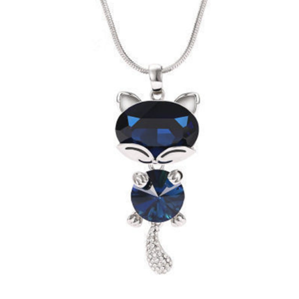 Dangle crystal sweet cats fashion neckalce pendant - Image 5