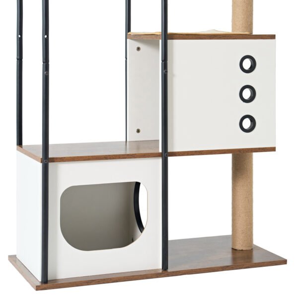 cat climbing frame,Cat Tree,Modern Cat Tower, Multi-Level Cat Condo with 1 Caves,2 Scratching Posts,Perch,for Indoor Cats - Image 9