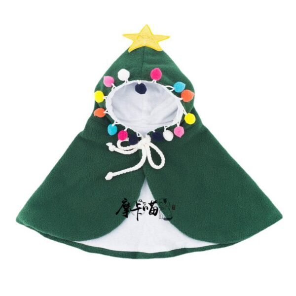 Dogs Pet Cats Small Cape Disguise Christmas Tree Cape Cats And Dogs Holiday Clothes - Image 5