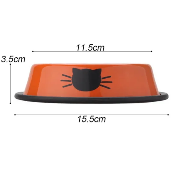 Pet Product Dog Cat Food Bowls Stainless Steel Anti-skid Dogs Cats Water Bowl Pets Drinking Feeding Bowls Tools Pet Supplies - Image 3