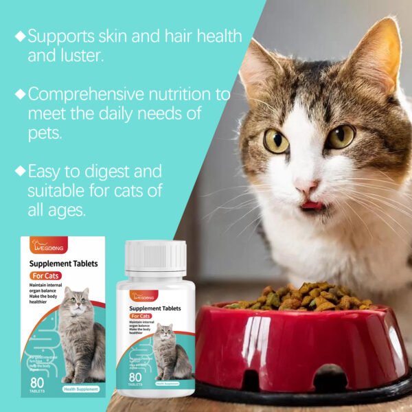 Cat Probiotic Tablets To Improve Intestinal Health, Balance Digestion And Absorption Of Pet Nutritional Supplements - Image 5