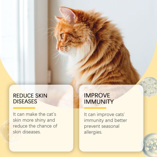 Cat Care With Multi-Dimensional Fish Oil Tablets Cat Care Vitamin Moisturizing Skin Fish Oil Care Tablets - Image 4