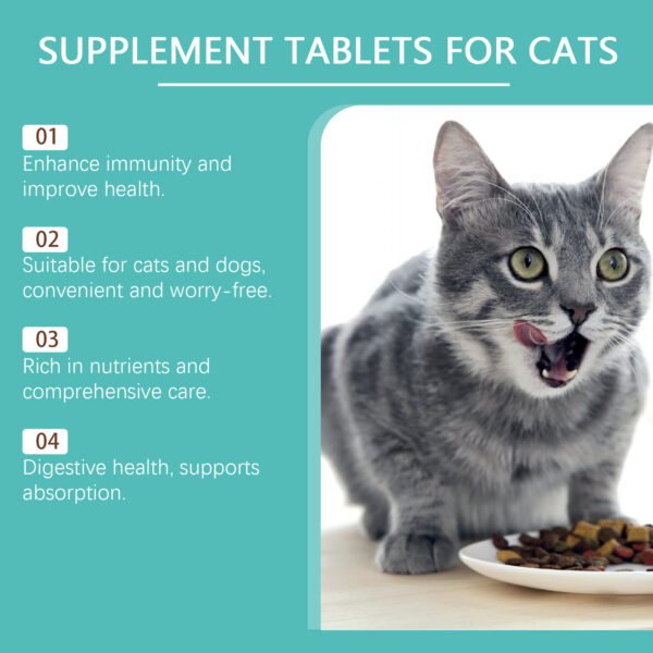 Cat Probiotic Tablets To Improve Intestinal Health, Balance Digestion And Absorption Of Pet Nutritional Supplements - Image 4