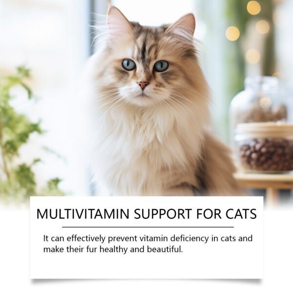 Pet Cat Multivitamin Tablets, Cats Supplement Vitamin Micronutrient Nutritional Supplements - Image 4