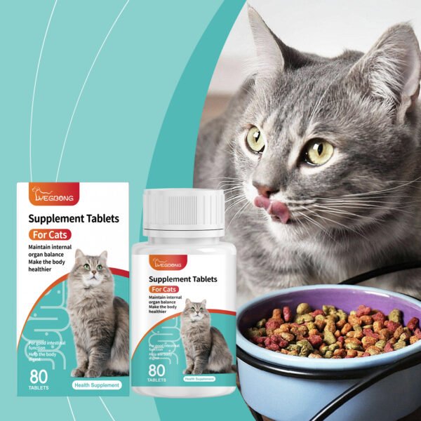 Cat Probiotic Tablets To Improve Intestinal Health, Balance Digestion And Absorption Of Pet Nutritional Supplements - Image 3