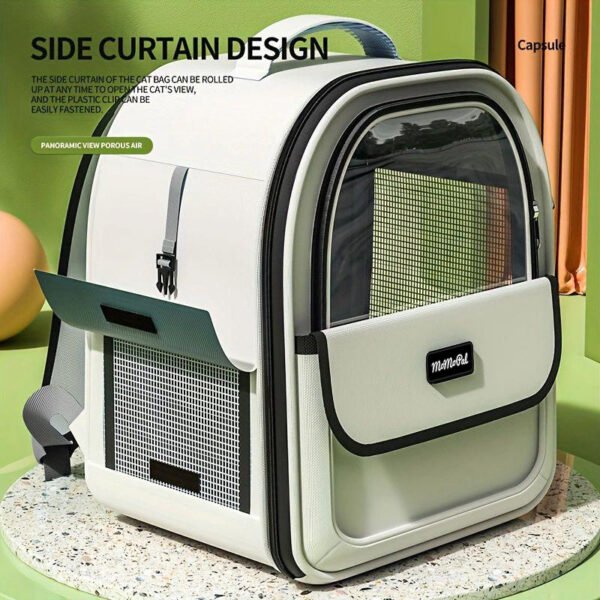 Pet supplies cat bag portable pet bag with side opening backpack for outdoor use - Image 2