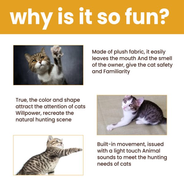 Interactive Smart Mouse Toy, Cats And Dogs Like A Mouse Sound Relief Plush Toy - Image 4