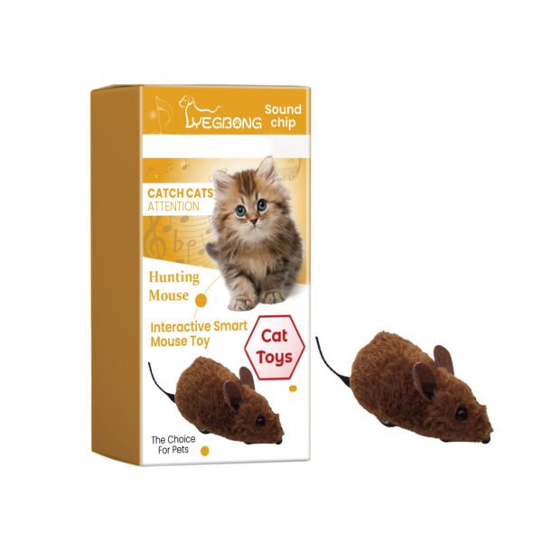 Interactive Smart Mouse Toy, Cats And Dogs Like A Mouse Sound Relief Plush Toy - Image 2