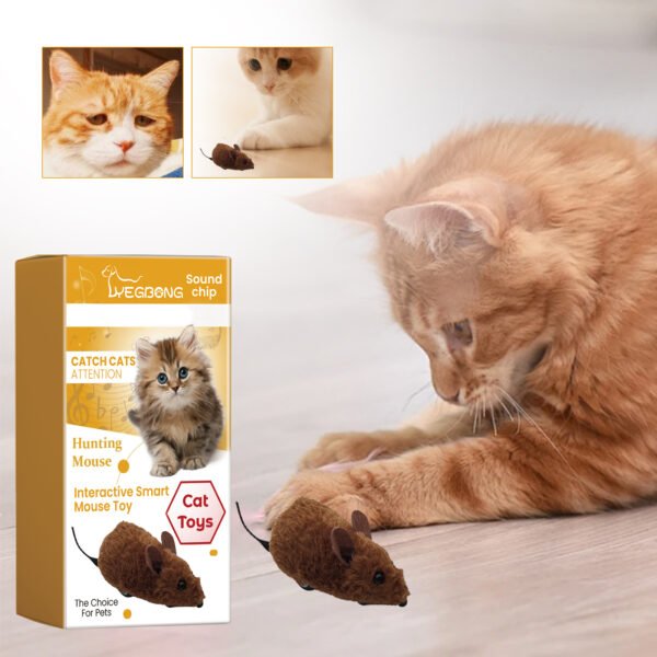 Interactive Smart Mouse Toy, Cats And Dogs Like A Mouse Sound Relief Plush Toy - Image 3