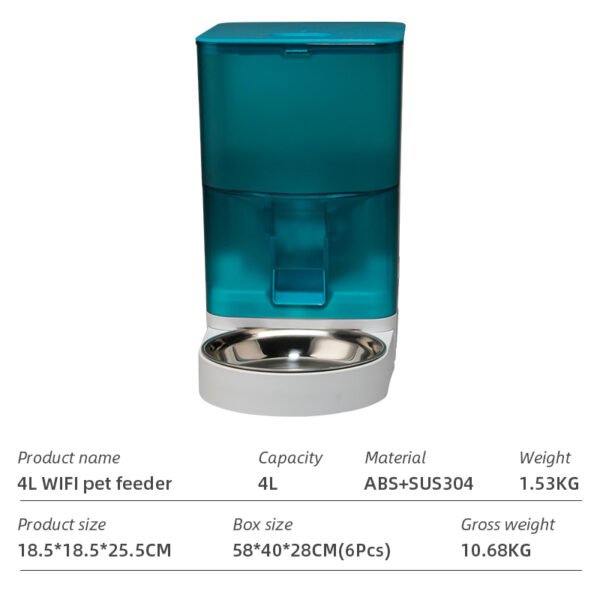 Wifi Smart APP Pet Feeder Household use Microchip Dog Automatic Pet Feeder Automatic Pet Feeder - Image 38