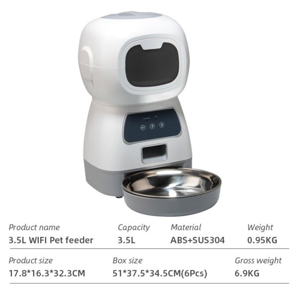 Wifi Smart APP Pet Feeder Household use Microchip Dog Automatic Pet Feeder Automatic Pet Feeder - Image 39