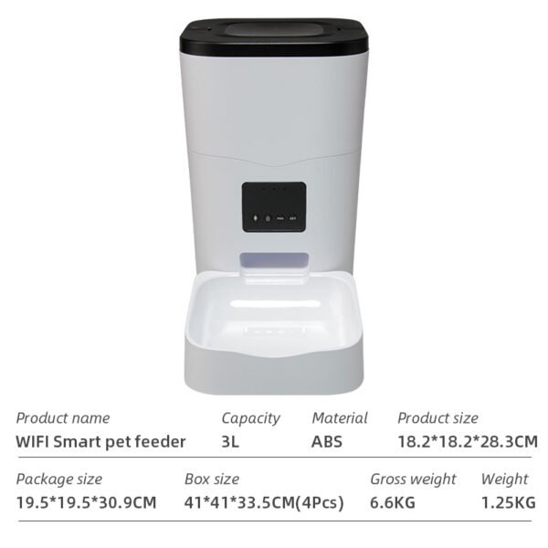 Wifi Smart APP Pet Feeder Household use Microchip Dog Automatic Pet Feeder Automatic Pet Feeder - Image 22