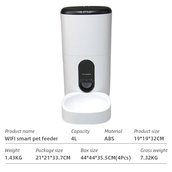 Wifi Smart APP Pet Feeder Household use Microchip Dog Automatic Pet Feeder Automatic Pet Feeder - Image 26
