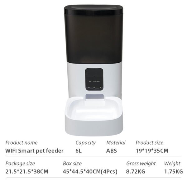 Wifi Smart APP Pet Feeder Household use Microchip Dog Automatic Pet Feeder Automatic Pet Feeder - Image 20