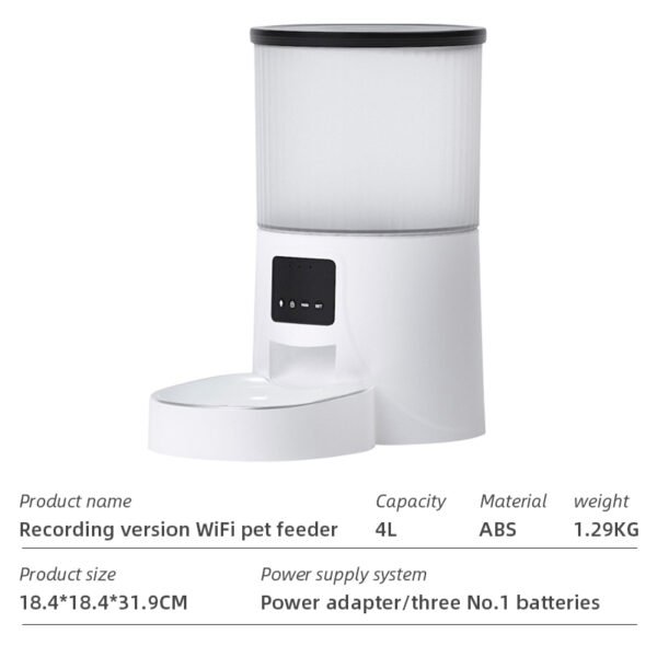 Wifi Smart APP Pet Feeder Household use Microchip Dog Automatic Pet Feeder Automatic Pet Feeder - Image 31