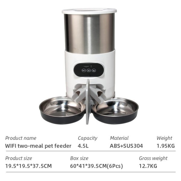 Wifi Smart APP Pet Feeder Household use Microchip Dog Automatic Pet Feeder Automatic Pet Feeder - Image 34
