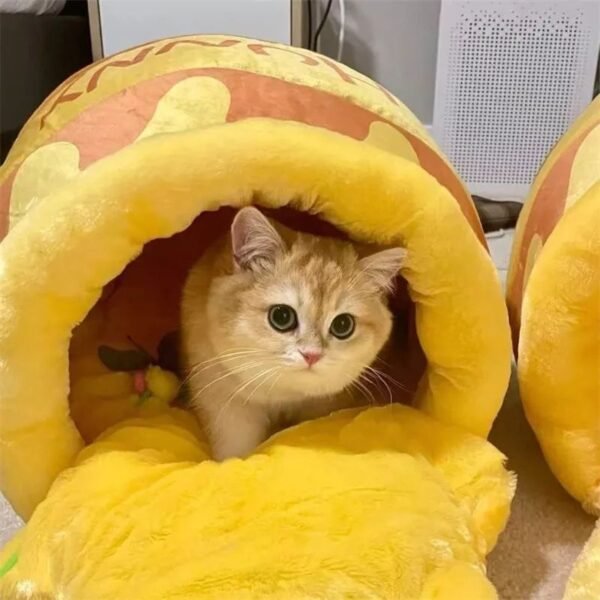 Honey Jar Pet Cat Kennel Kennel Winter Warm Pet Supplies - Image 2