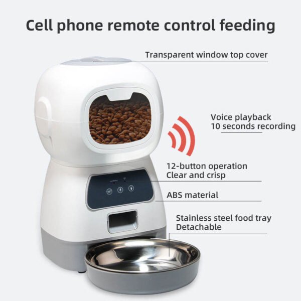 Wifi Smart APP Pet Feeder Household use Microchip Dog Automatic Pet Feeder Automatic Pet Feeder - Image 15