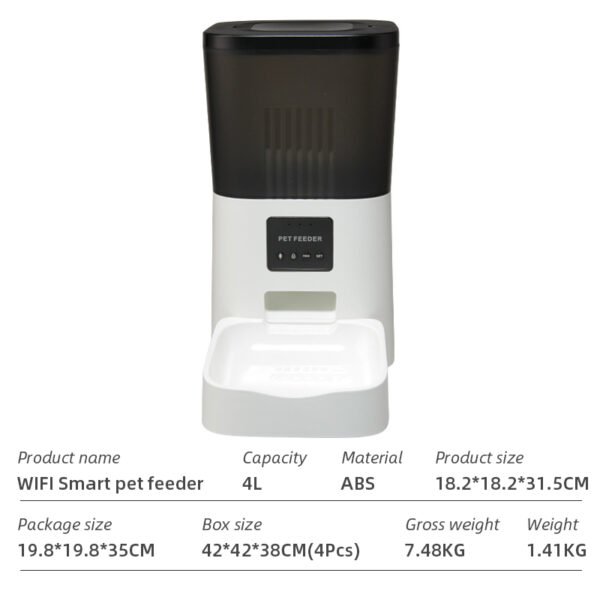 Wifi Smart APP Pet Feeder Household use Microchip Dog Automatic Pet Feeder Automatic Pet Feeder - Image 24